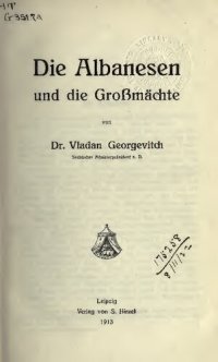 cover of the book Die Albanesen und die Großmächte