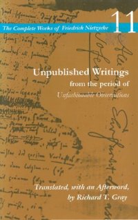 cover of the book Unpublished Writings from the Period of Unfashionable Observations