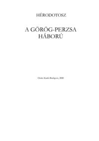 cover of the book A görög-perzsa háború