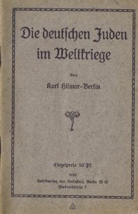 cover of the book Die deutschen Juden im Weltkriege