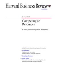 cover of the book Competing on Resources