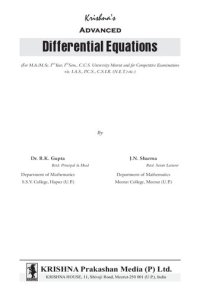 cover of the book Advanced Differential Equations