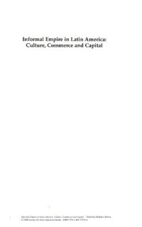 cover of the book Informal Empire in Latin America: Culture, Commerce and Capital