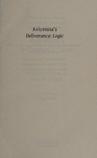 cover of the book Avicenna's Deliverance: Logic