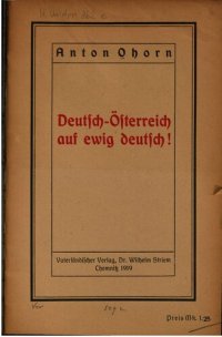 cover of the book Deutsch-Österreich auf ewig deutsch?