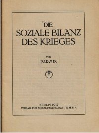 cover of the book Die soziale Bilanz des Krieges