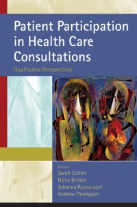 cover of the book Patient Participation in Health Care Consultations: Qualitative Perspectives