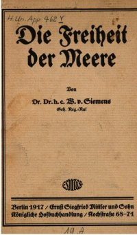 cover of the book Die Freiheit der Meere