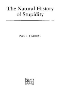 cover of the book The Natural History of Stupidity