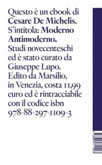 cover of the book Moderno antimoderno. Studi novecenteschi