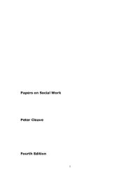 cover of the book Papers on Social Work. E ngā reo : essays in Māori and English