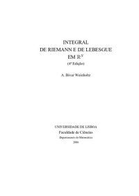 cover of the book Integral de Riemann e de Lebesgue em RN