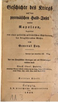 cover of the book Geschichte des Kriegs auf der pyrenäischen Halbinsel unter Napoleon