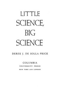 cover of the book Little Science, Big Science