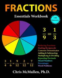 cover of the book Fractions Essentials Workbook with Answers (Improve Your Math Fluency)