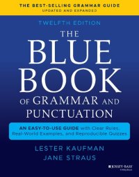 cover of the book The Blue Book of Grammar and Punctuation: An Easy-To-Use Guide with Clear Rules, Real-World Examples, and Reproducible Quizzes