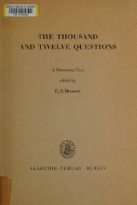 cover of the book The thousand and twelve questions (Alf trisar šuialia)