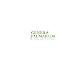 cover of the book Genera Palmarum: The Evolution and Classification of Palms