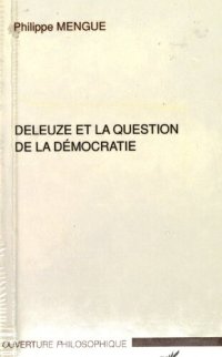 cover of the book Deleuze et la question de la démocratie