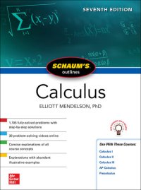 cover of the book Schaum's Outline of Calculus