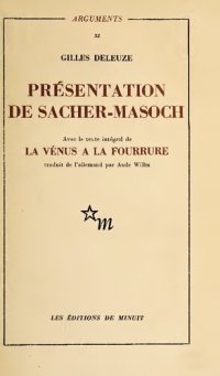 cover of the book Présentation de Sacher-Masoch : le froid et le cruel