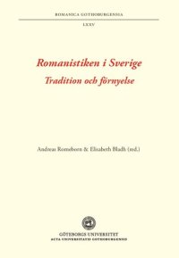 cover of the book Romanistiken i Sverige: Tradition och förnyelse