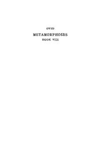 cover of the book Ovid: Metamorphoses, Book VIII