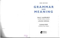 cover of the book Grammar and meaning