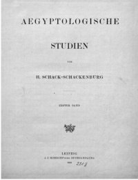 cover of the book Ägyptologische Studien