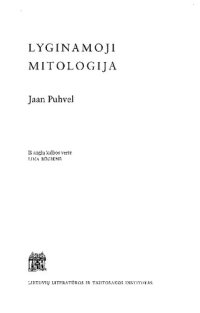 cover of the book Lyginamoji mitologija