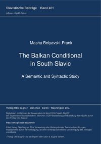 cover of the book The Balkan Conditional in South Slavic: A Semantic and Syntactic Study