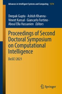 cover of the book Proceedings of Second Doctoral Symposium on Computational Intelligence : DoSCI 2021