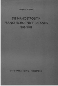 cover of the book Die Nahostpolitik Frankreichs und Russlands 1891-1898