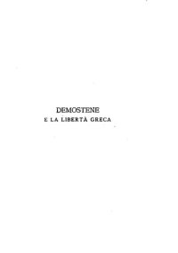 cover of the book Demostene e la libertà greca