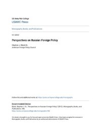 cover of the book Perspectives on Russian Foreign Policy