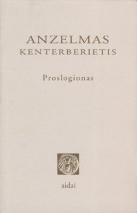 cover of the book Proslogionas