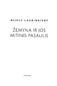 cover of the book Žemyna ir jos mitinis pasaulis