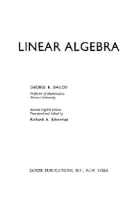 cover of the book Linear Algebra