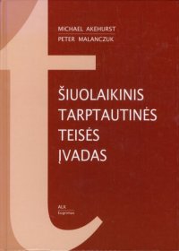 cover of the book Šiuolaikinis tarptautinės teisės įvadas