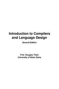 cover of the book Introduction to Compilers and Language Design