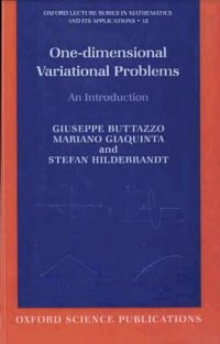 cover of the book One-dimensional Variational  Problems