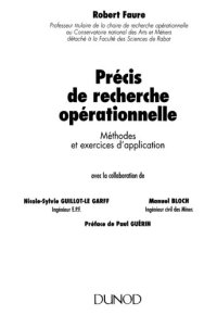 cover of the book Précis de recherche opérationnelle