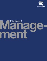 cover of the book Principles of Management by OpenStax (hardcover version, full color)