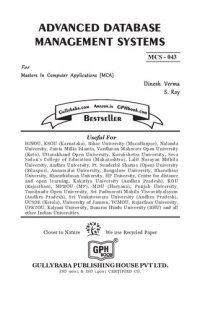 cover of the book MCS-043 Advanced Database Management Systems