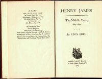 cover of the book Henry James: The Middle Years 1884-94