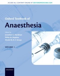 cover of the book Oxford textbook of anaesthesia