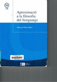 cover of the book Aproximació a la filosofia del llenguatge