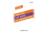 cover of the book Analyser des textes de communication - 3e éd.