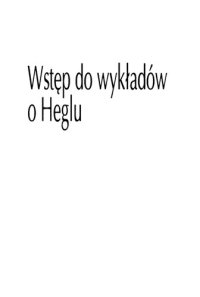 cover of the book Wstęp do wykładów o Heglu