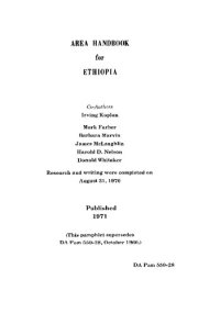 cover of the book Area Handbook for Ethiopia